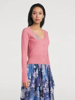 Embellished Cropped Cardigan