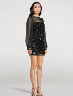 Embellished Mini Dress