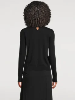 Embellished Silk Cotton Sweater