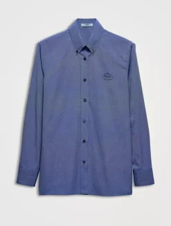 Embroidered Fil-à-fil Shirt