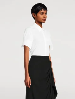 Embroidered Poplin Shirt