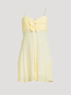 Emellett Bow-Trimmed Dress In Polka Dot Print