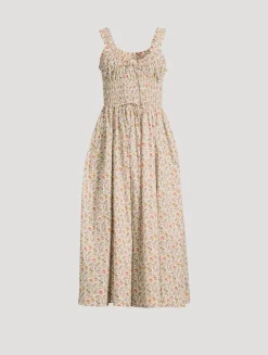 Emmaretta Midi Dress In Floral Print