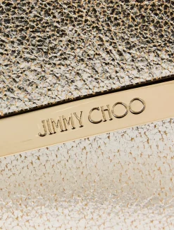 Emmie Metallic Leather Clutch