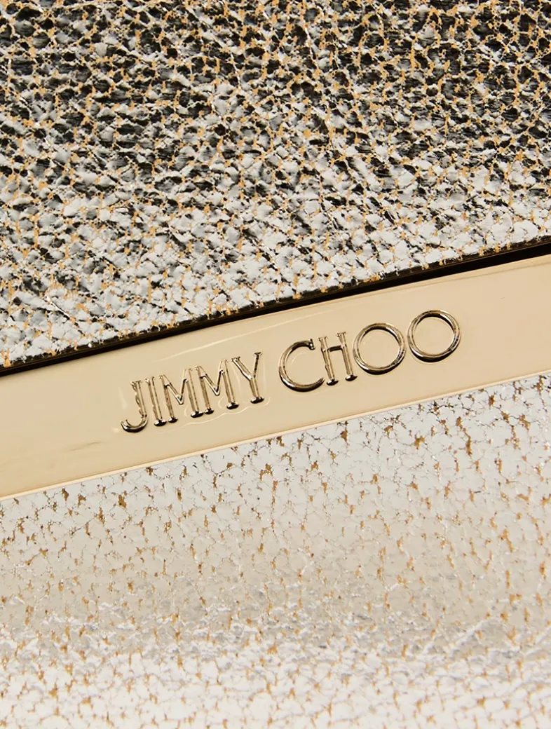 Emmie Metallic Leather Clutch