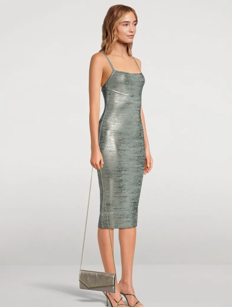 Emmie Metallic Leather Clutch