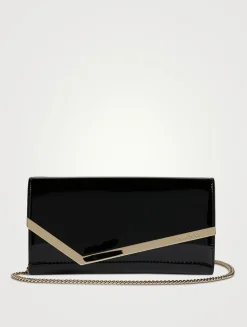 Emmie Patent Leather Clutch