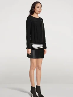 Emmie Patent Leather Clutch