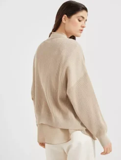 English Rib Knit Cardigan