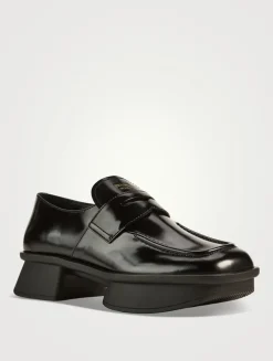 Equal Brushed Leather Loafers