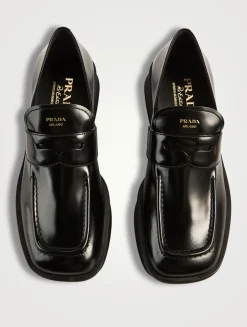 Equal Brushed Leather Loafers