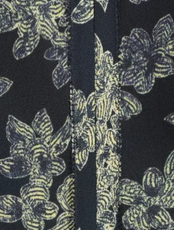 Evette Flutter-Sleeve Dress In Floral Print