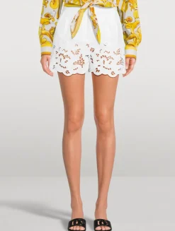 Eyelet Poplin Shorts