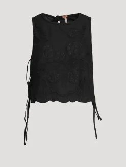 Faded Gardens Side-Tie Blouse