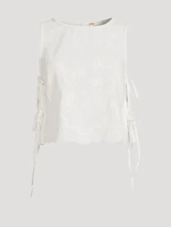 Faded Gardens Side-Tie Blouse