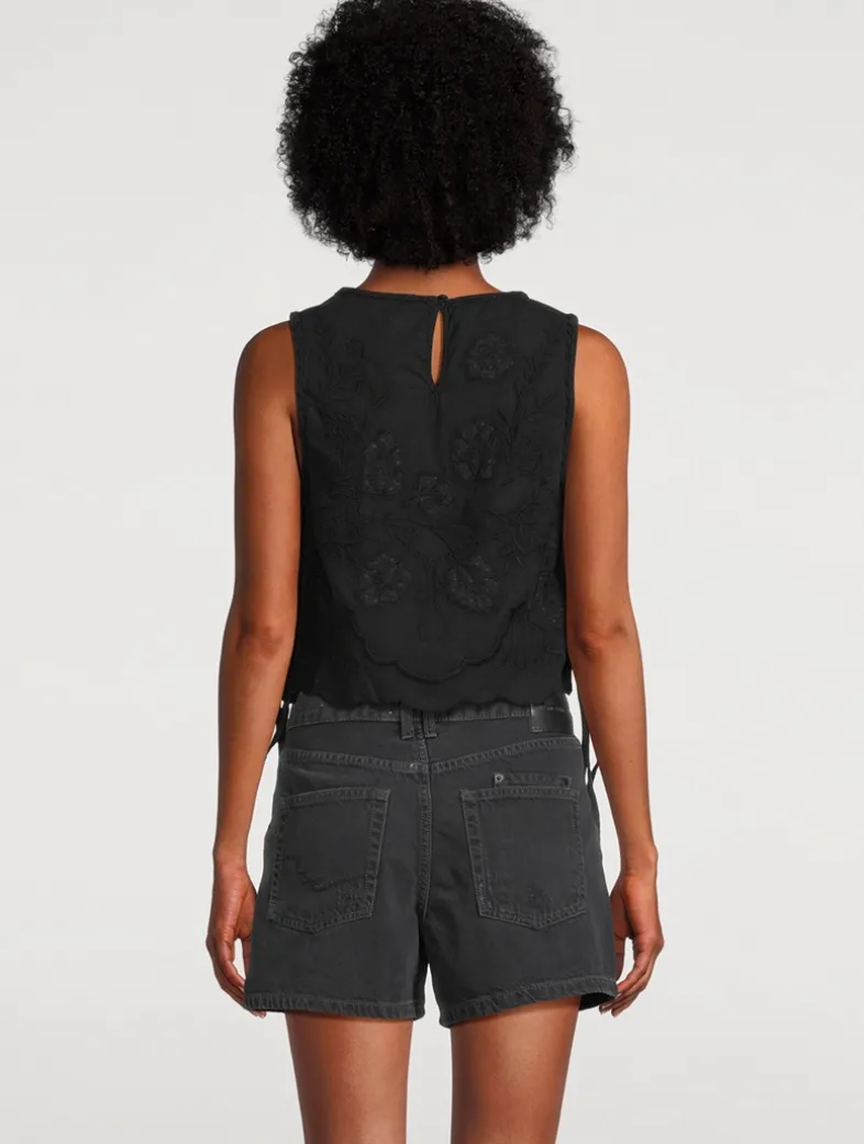 Faded Gardens Side-Tie Blouse