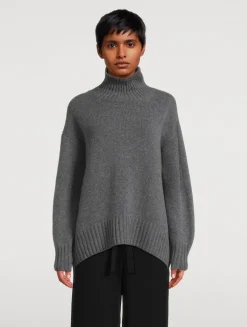 Fair Trade Cashmere Relaxed Turtleneck Sweater
