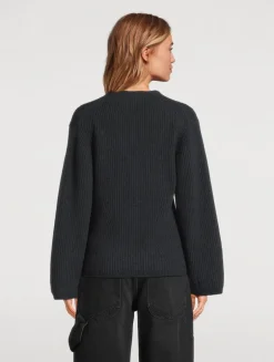 Fair Trade Cashmere Ribbed Cardigan