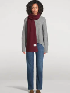 Fair Trade Cashmere Ribbed Scarf