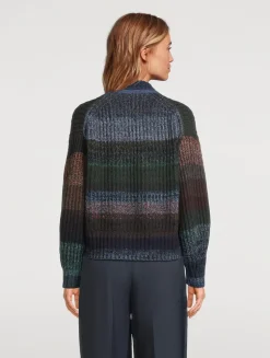 Fair Trade Cashmere UpKnit Multicolour Bomber Sweater
