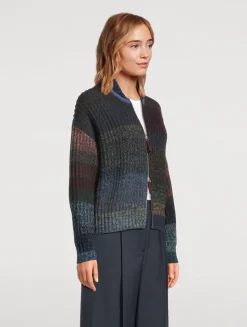 Fair Trade Cashmere UpKnit Multicolour Bomber Sweater