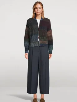 Fair Trade Cashmere UpKnit Multicolour Bomber Sweater