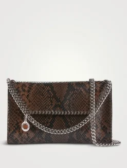 Falabella Snakeskin-Embossed Crossbody Bag