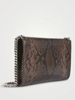 Falabella Snakeskin-Embossed Crossbody Bag