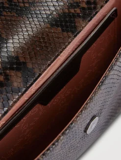 Falabella Snakeskin-Embossed Crossbody Bag