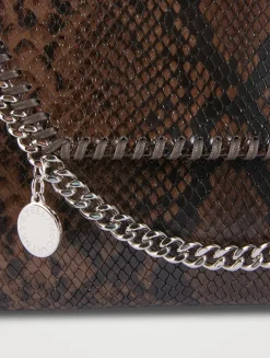 Falabella Snakeskin-Embossed Crossbody Bag