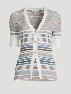 Fawne Ribbed Cardigan