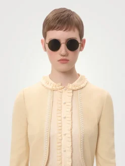 Feather-Trimmed Mini Dress