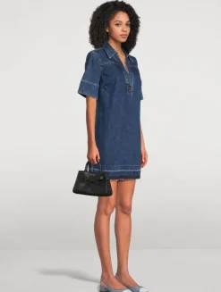 Felice Denim Polo Dress