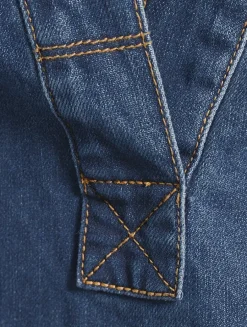 Felice Denim Polo Dress