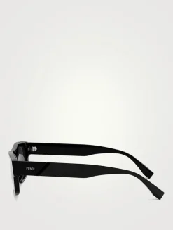 Fendi Diagonal Geometric Sunglasses