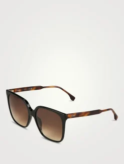 Fendi Fine Square Sunglasses