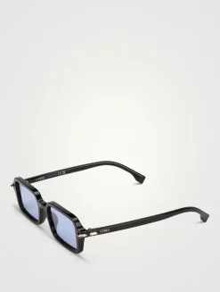 Fendi Selleria Rectangular Sunglasses