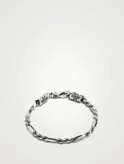 Figaro Rope Chain Bracelet