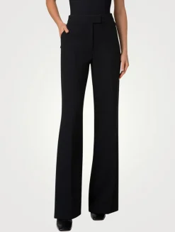 Fior Double-Face Wool Crêpe Pants