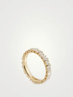 Fireworks 18K Gold Eternity Ring With Diamonds