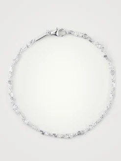 Fireworks 18K White Gold Bracelet With Diamonds