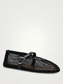 Fishnet Ballet Flats