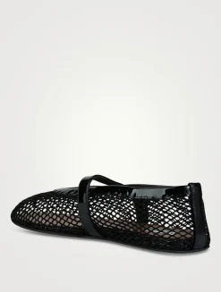 Fishnet Ballet Flats