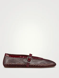 Fishnet Ballet Flats