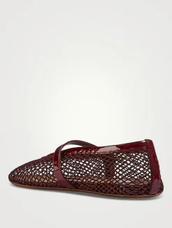 Fishnet Ballet Flats