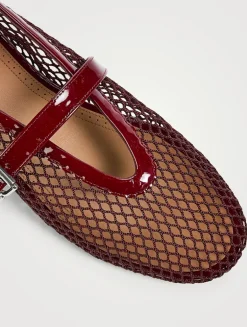 Fishnet Ballet Flats