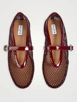 Fishnet Ballet Flats