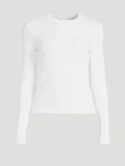 Fitted Rib Long-Sleeve Top
