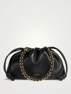 Flamenco Leather Purse With Donut Chain