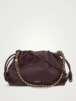 Flamenco Leather Purse With Donut Chain